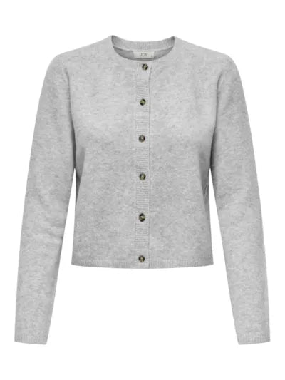 Chloe life L/S cardigan light grey melange