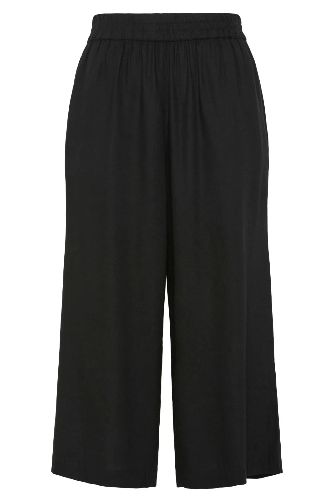 Pia wide culotte pants black