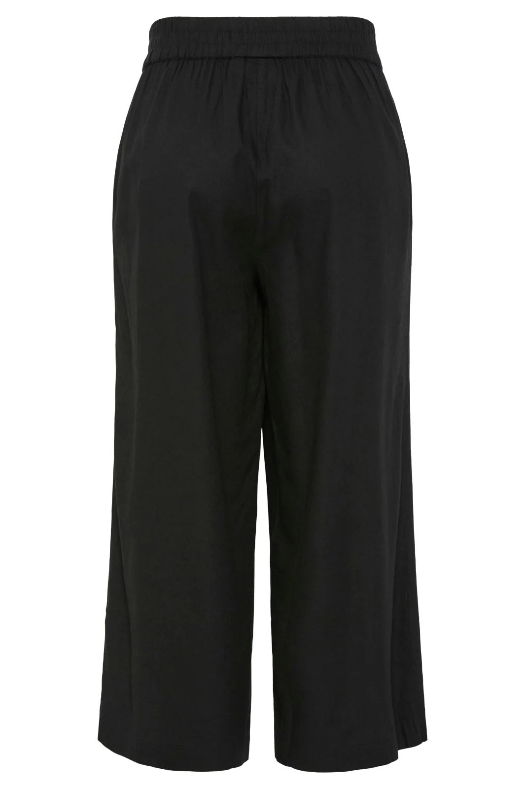 Pia wide culotte pants black