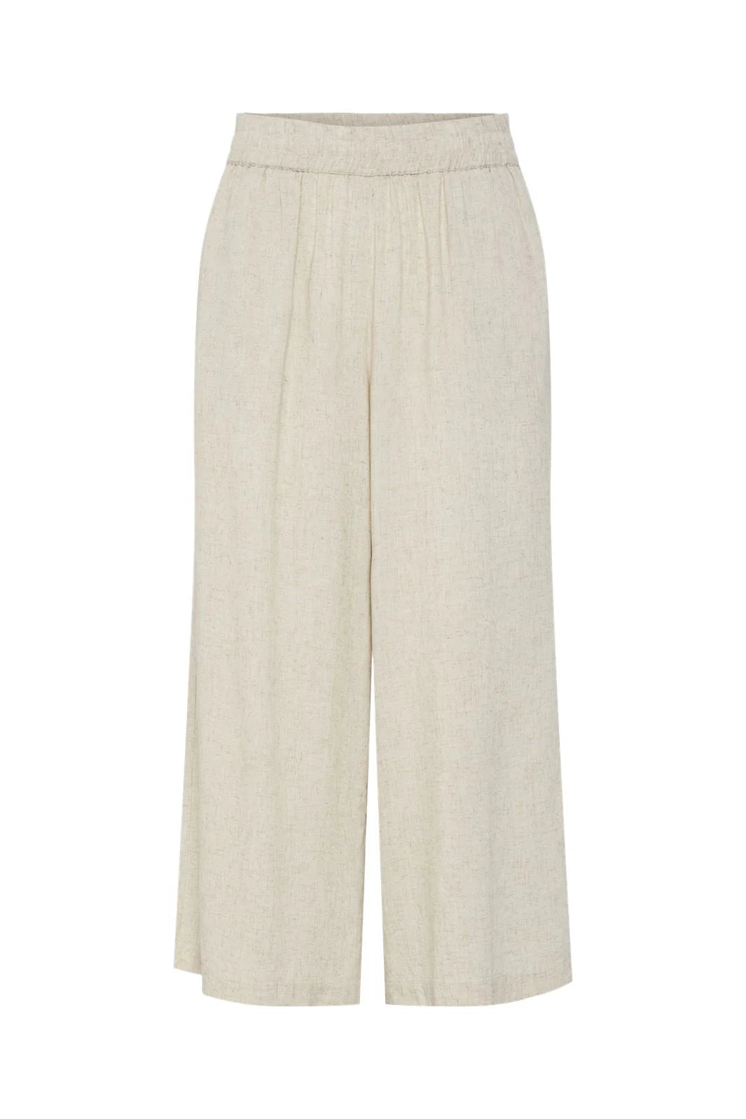 Pia wide culotte pants birch melange