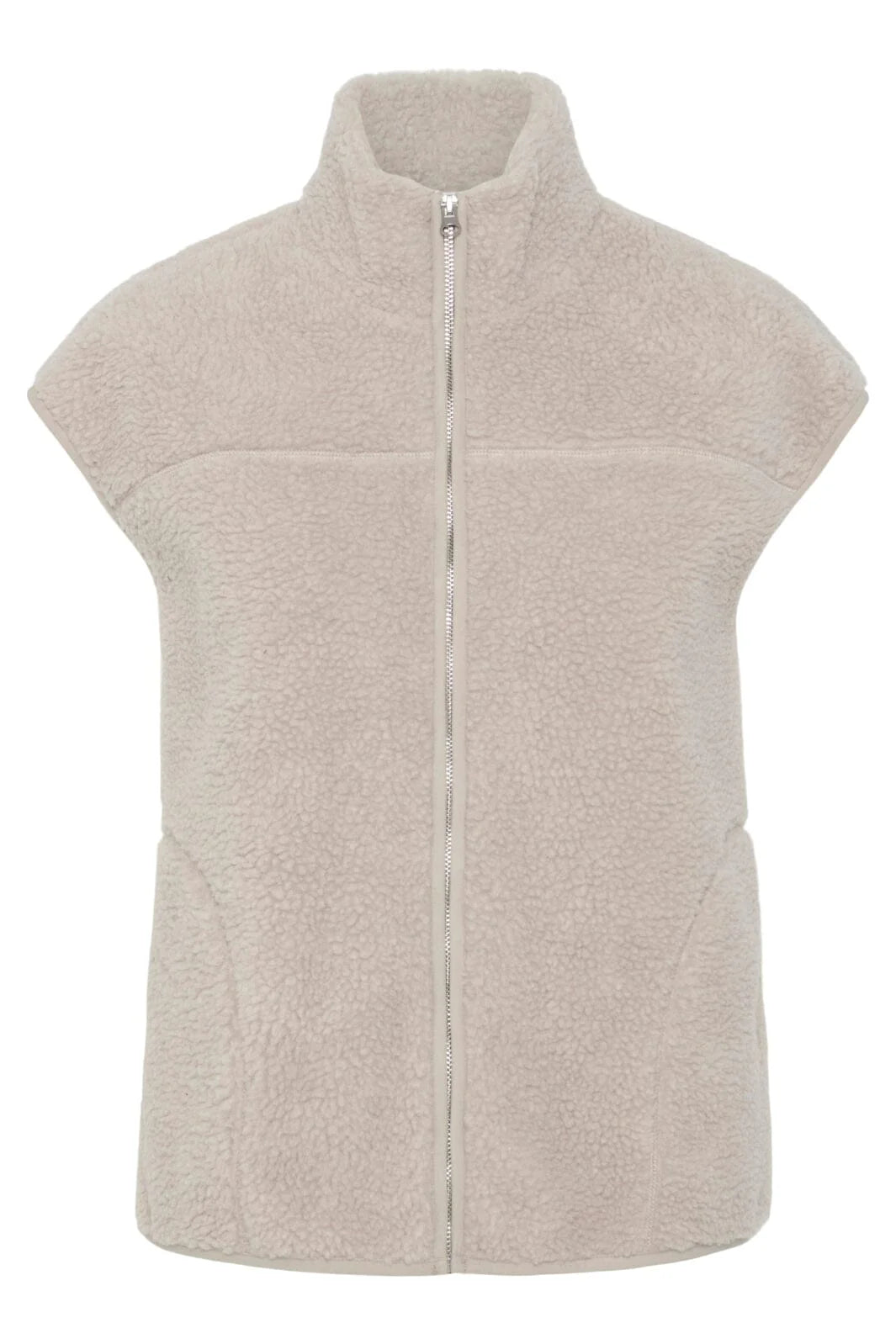 Sadia teddy vest silver gray