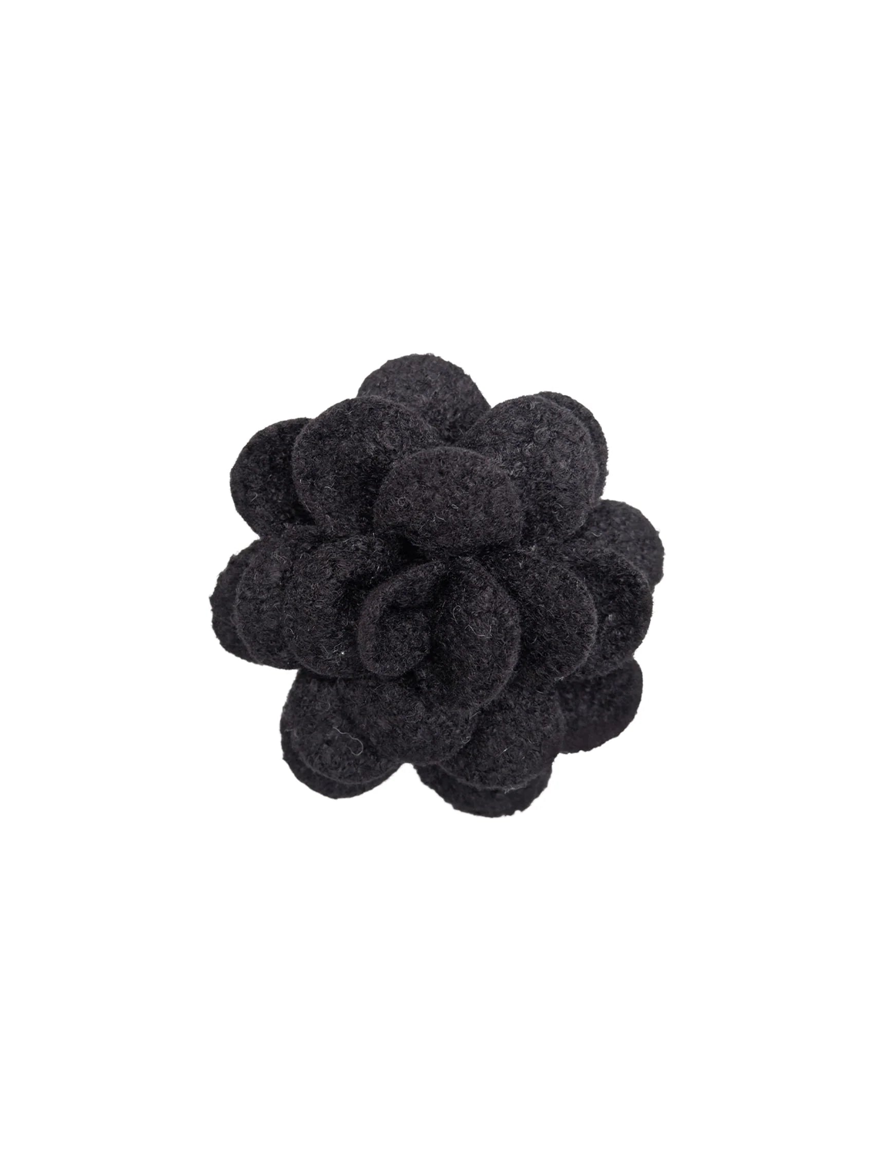 Kita 2 in 1 big flower brooch black