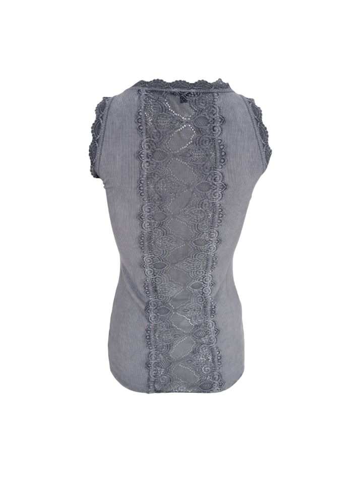 Ivy rib top grey