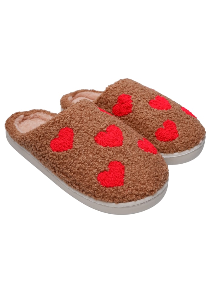 Love slippers brown