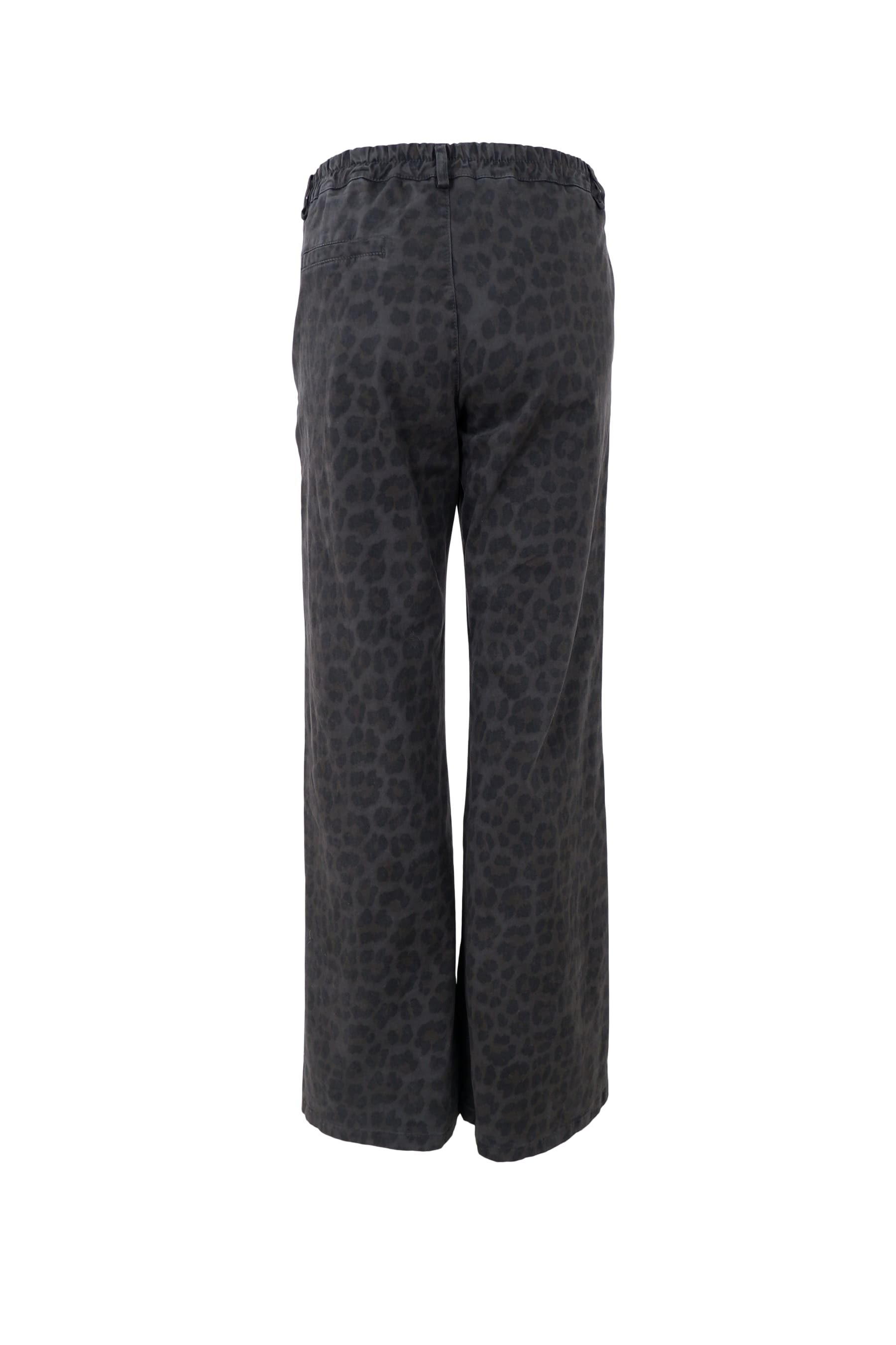 Abbie box stretch pant GREY leopard