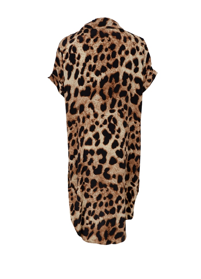 Luna kaftan tunic golden leopard