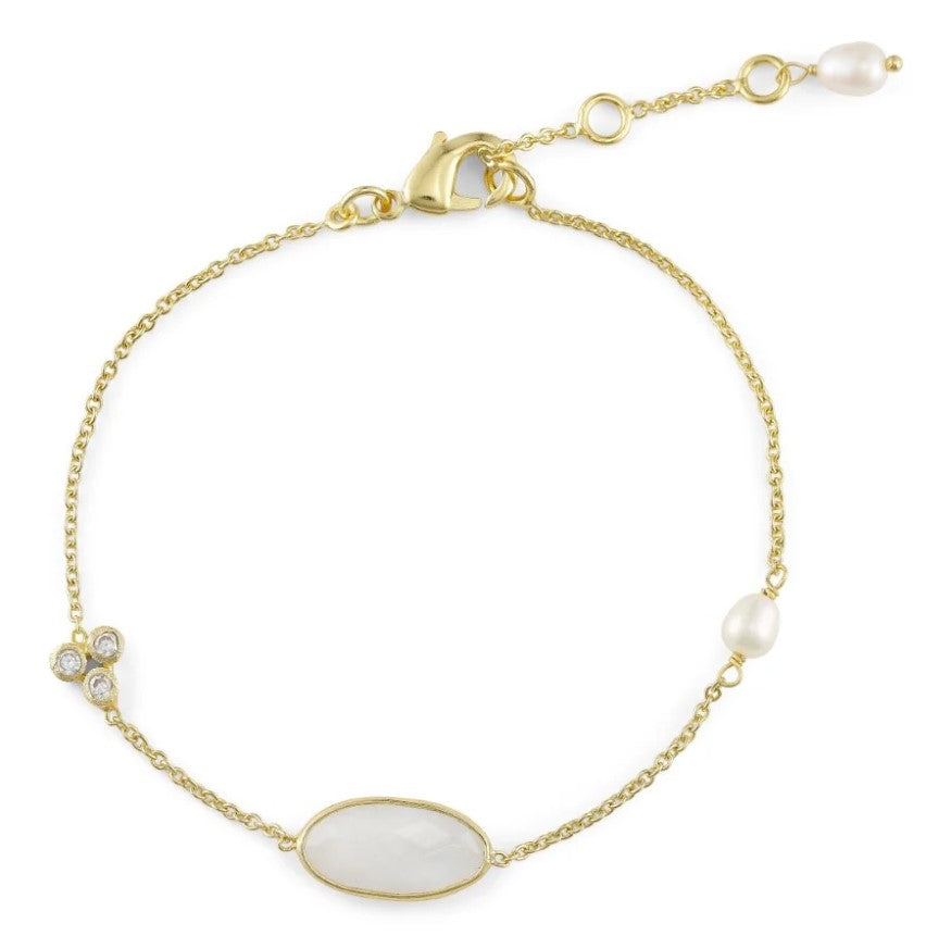 Pure by nat bracelet with rose stone
