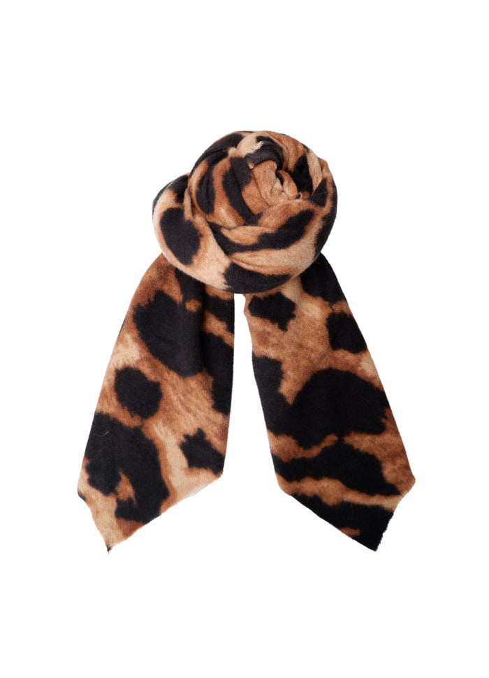 Felina leo scarf brown leo