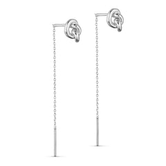 Lilou chain earrings - silver