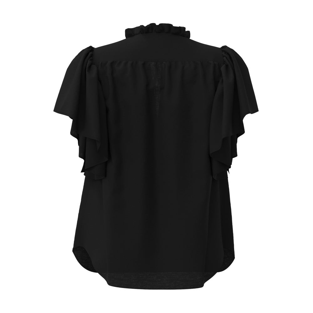 Hera Frill Top Black