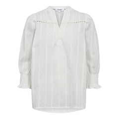 Maddie Frill Shirt - White