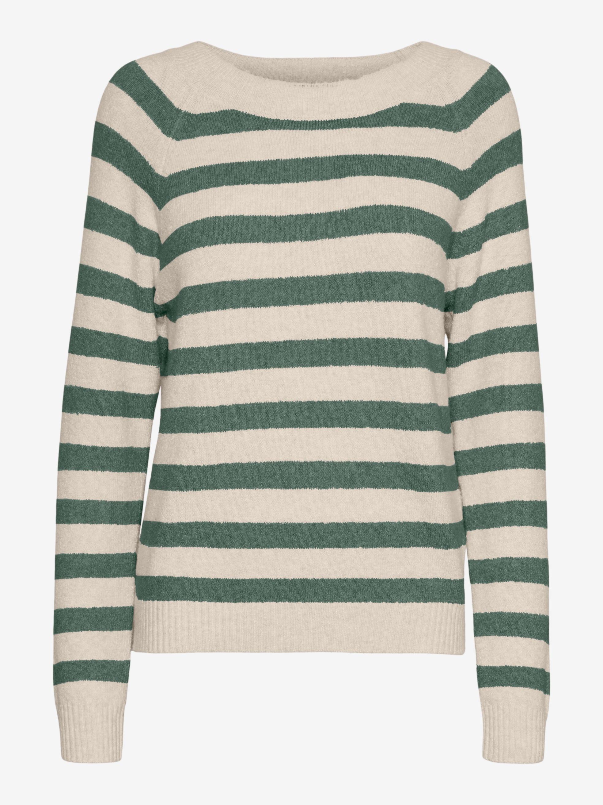 DOFFY O-NECK BLOUSE - Birch/W. Laurel