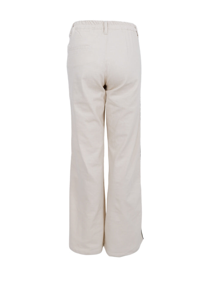 Box line pant off white