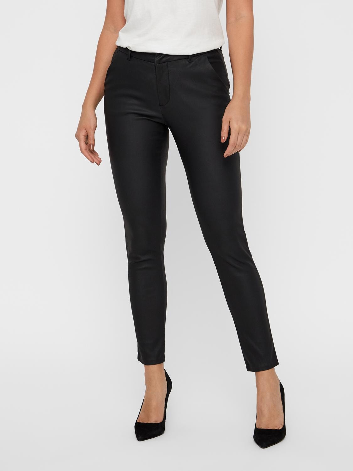 Leah classic coated pant black