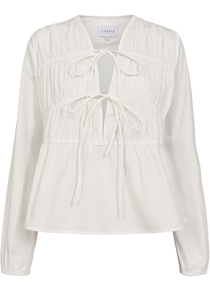 Jane tie blouse white