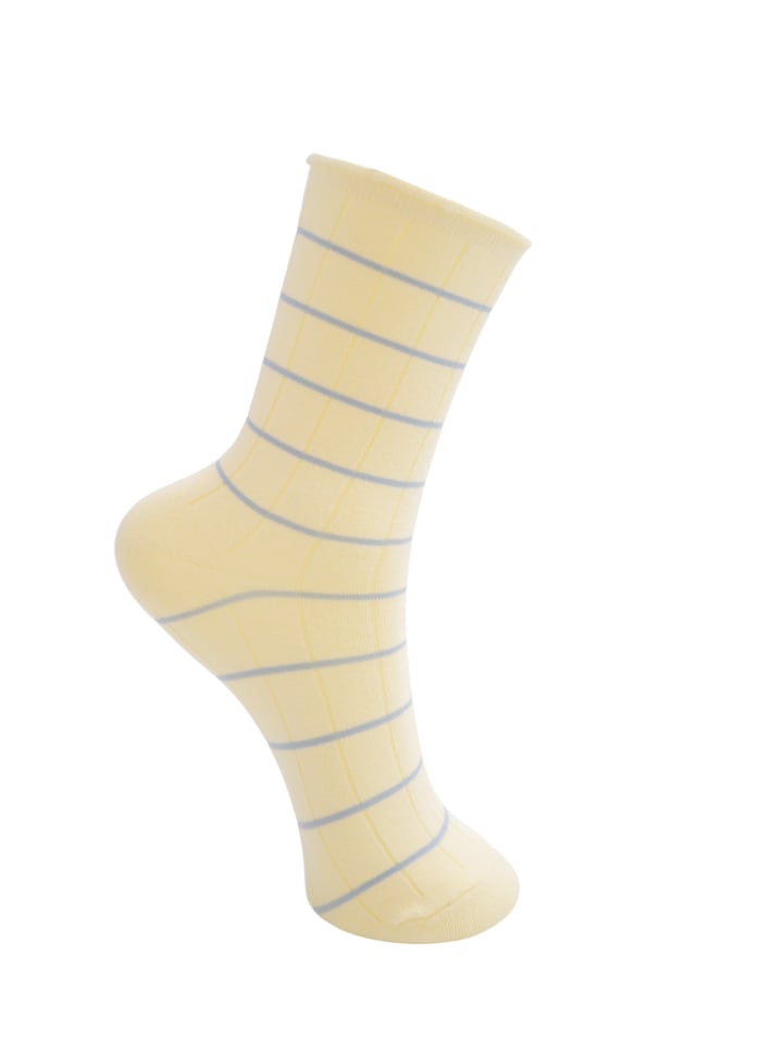 Ama sock pastel yellow