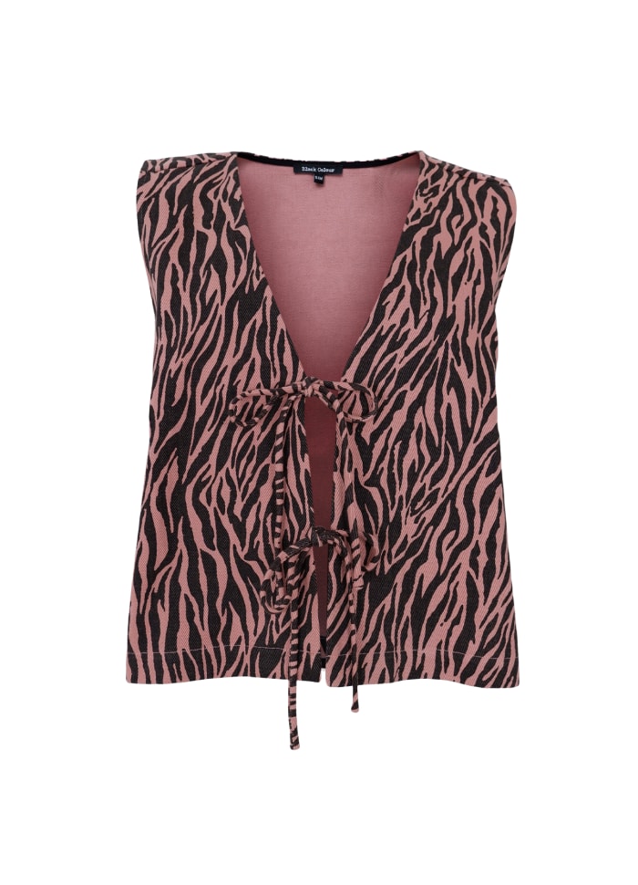 Nikita zebra vest rose