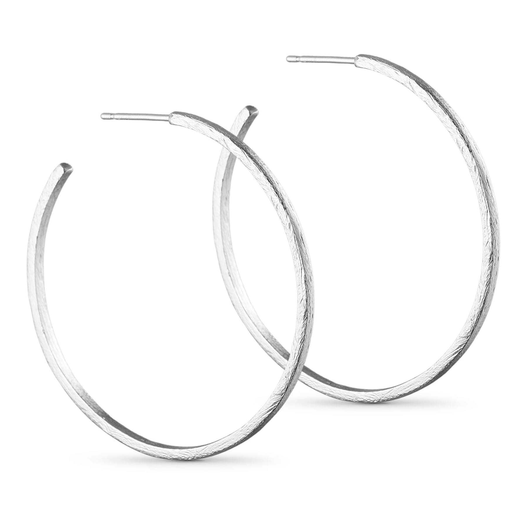 Medium brushed hoops