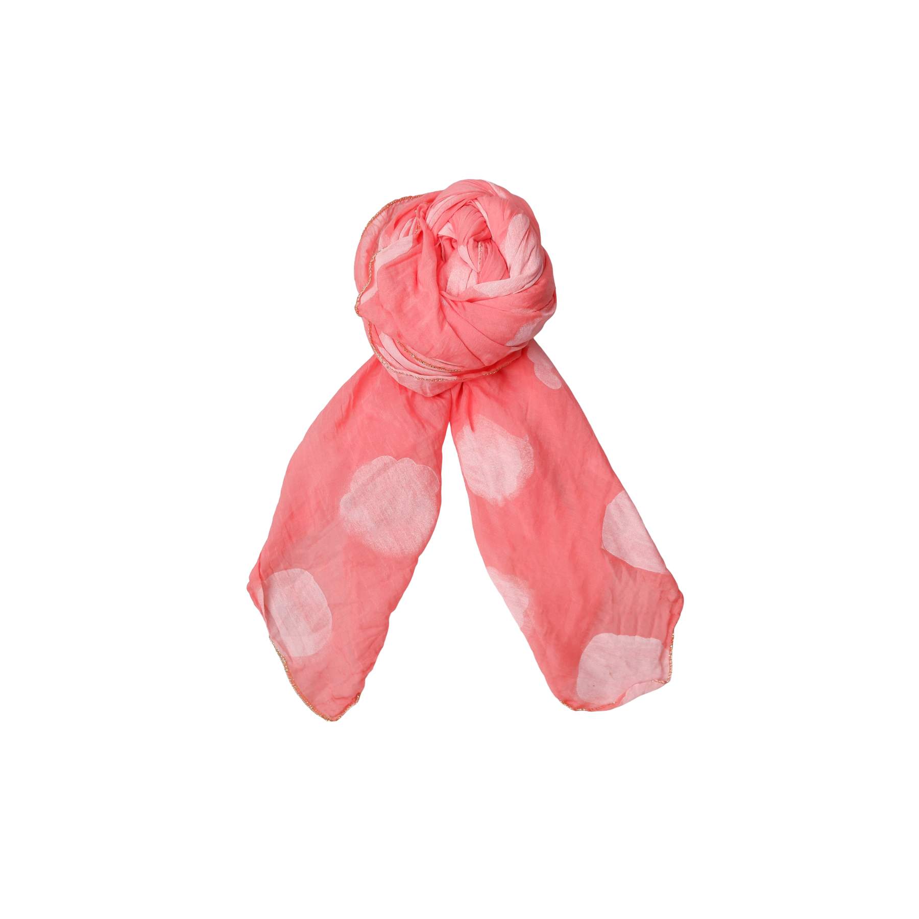 MIMI Gold scarf - Soft Coral