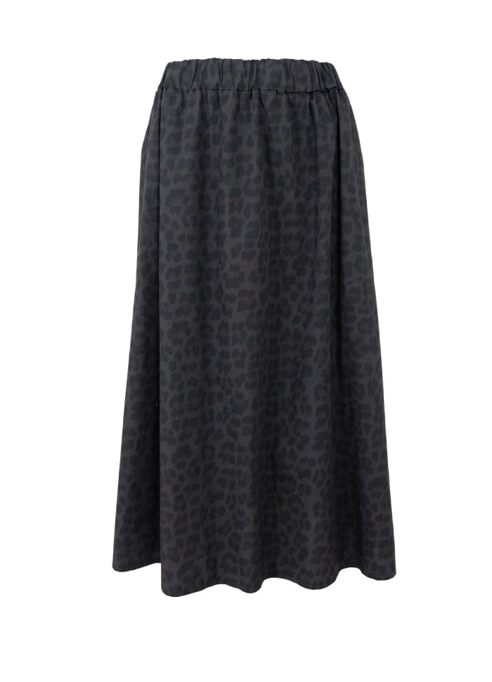 Abbie skirt GREY leopard